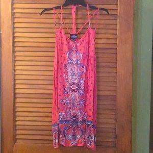 Pink paisley summer dress
